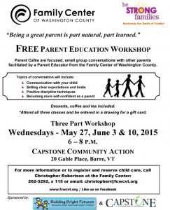 Parent Café May & June 2015